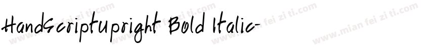 HandScriptUpright Bold Italic字体转换